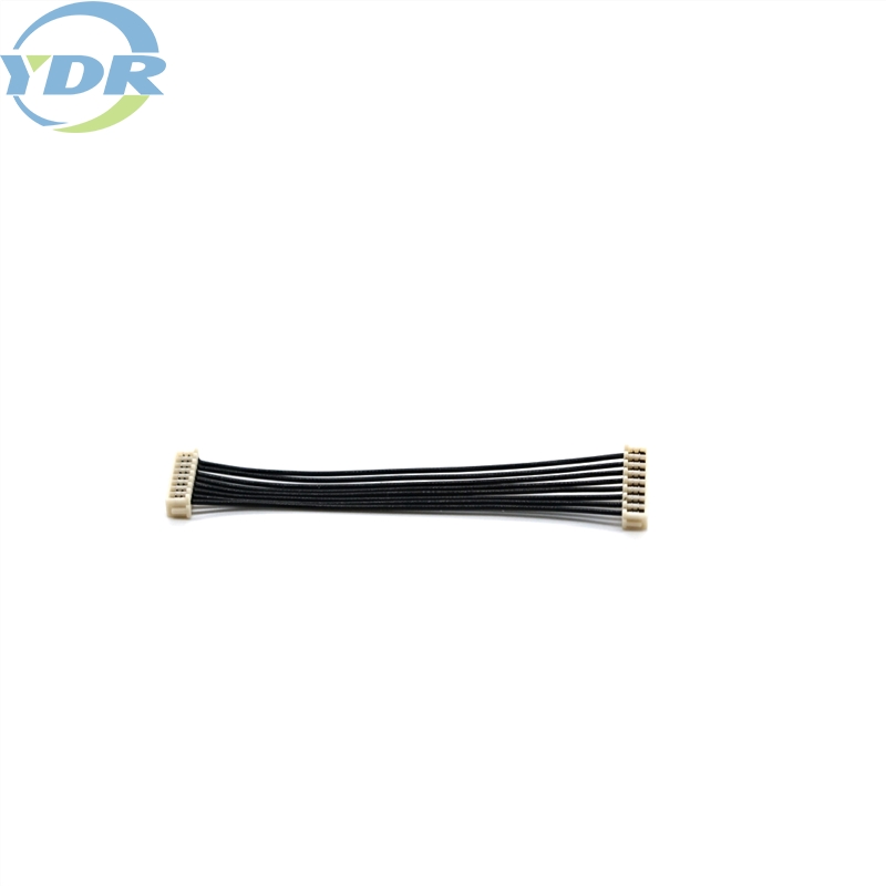 UL10064 30AWG Conjunto de cabo de chicote de fios JST 08SR-3S Conector de 8 pinos de passo 1.0