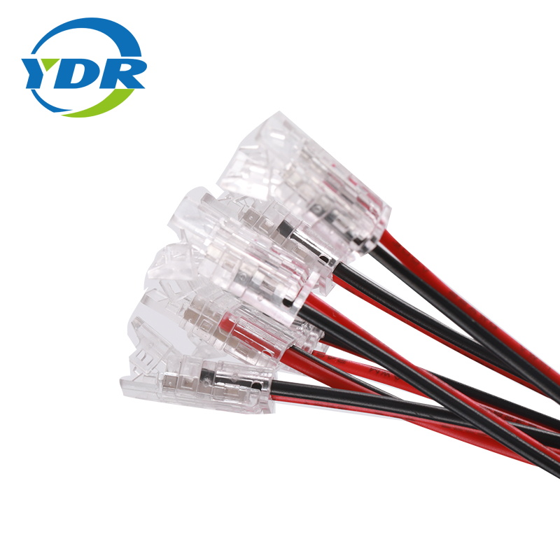 Faixa de LED para fio conector de 2 pinos para kit de conector rápido SMD COB de 8 mm