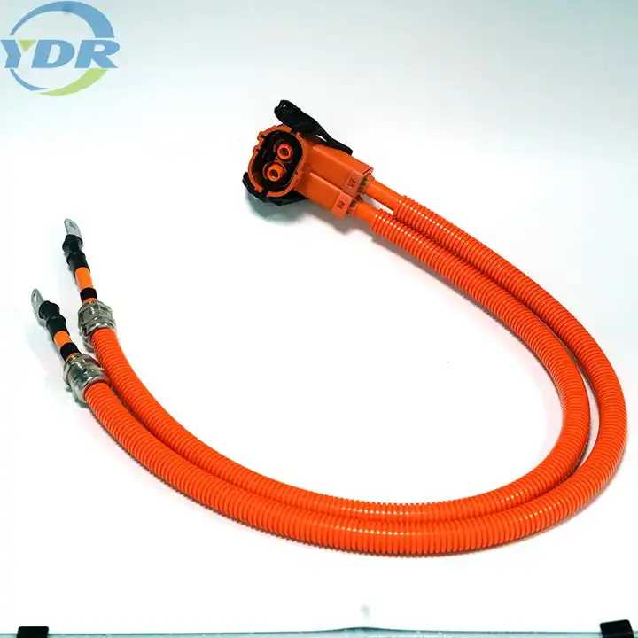 TE YHV800-2P-90-50M-A EV Veículo Elétrico Carregamento Cabo Blindado HVP800-2PHI Chicote de fios de bateria automotiva resistente